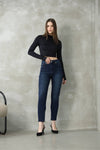 بنطلون Mom jeans - Sateen style