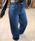 بنطلون واسع الساق - Sateen style