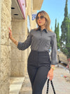 بنطلون زارا اسود - Sateen style