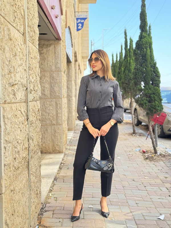 بنطلون زارا اسود - Sateen style