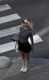 بودي بأكمام طويلة - Sateen style