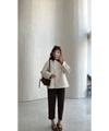 STRAIGHT- LEG TAILORED TROUSERS