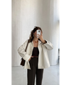 STRAIGHT- LEG TAILORED TROUSERS