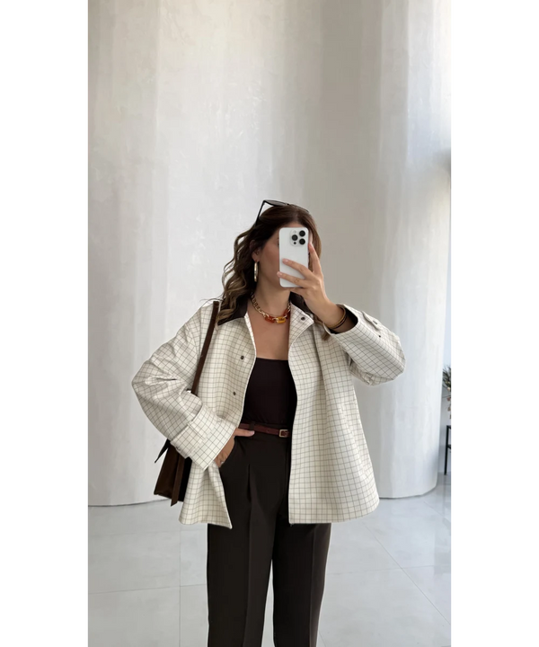 STRAIGHT- LEG TAILORED TROUSERS