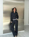 Contrast Trim Knit Set