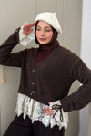 Lace Detail Knit Cardigan