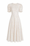 Balon Sleeve Dantel Dress