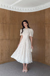 Balon Sleeve Dantel Dress