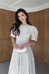 Balon Sleeve Dantel Dress