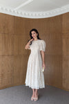 Balon Sleeve Dantel Dress