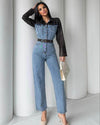 Denim jumpsuit جمبسوت جينز - Sateen style