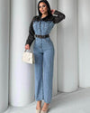 Denim jumpsuit جمبسوت جينز - Sateen style