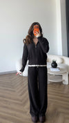 Contrast Trim Knit Set