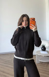 Contrast Trim Knit Set