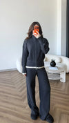 Contrast Trim Knit Set