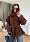 Suede Belted Jacket