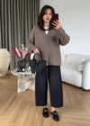 Cable Knit Collar Sweater