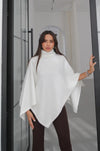 Turtleneck Poncho Sweater