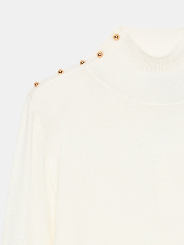 Classic High Neck Knit Sweater