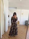 PLAID CROSET MAXI DRESS