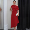 فستان كلاسيكي انيق off shoulder