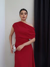 فستان كلاسيكي انيق off shoulder