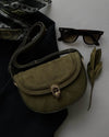 Glemix Handbag / Olive Green - Sateen style