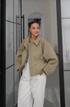 DOUBLE- COLLAR JACKET
