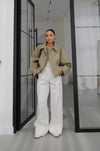 DOUBLE- COLLAR JACKET