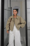 DOUBLE- COLLAR JACKET