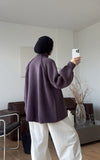 Oversized Zip-Up Knit Cardigan
