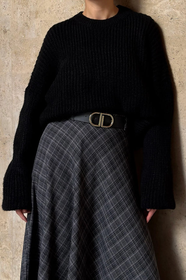 Plaid Maxi Skirt