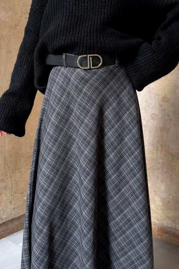 Plaid Maxi Skirt