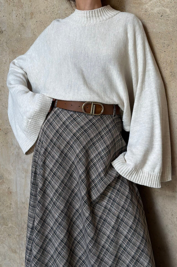 Plaid Maxi Skirt