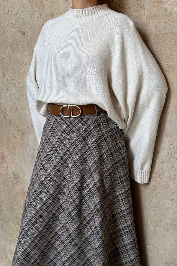 Plaid Maxi Skirt