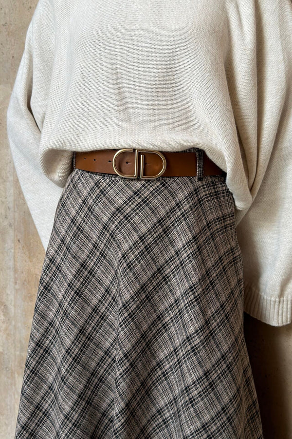 Plaid Maxi Skirt