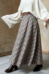 Plaid Maxi Skirt