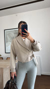 BELT DETAILED CROP JACKET