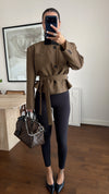 Belted Short Blazer Jacket