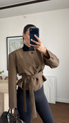 Belted Short Blazer Jacket