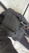 Belted Short Blazer Jacket