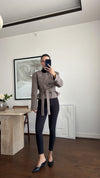 Belted Short Blazer Jacket