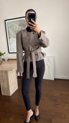 Belted Short Blazer Jacket