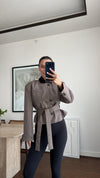 Belted Short Blazer Jacket