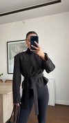 Belted Short Blazer Jacket