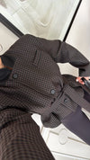 Belted Short Blazer Jacket