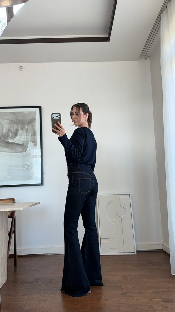 Dark Wash Flared Jeans
