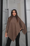 Turtleneck Poncho Sweater