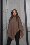 Turtleneck Poncho Sweater