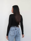 Boat Neck Long Sleeve Top